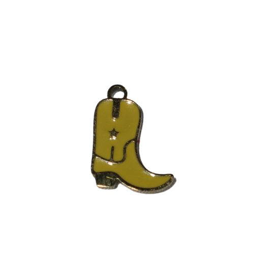 Yellow Cowboy Boot Charm