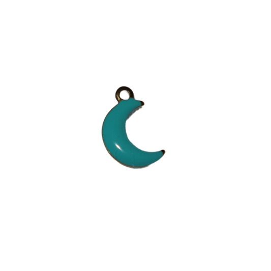 Enamel Small Moon Charm