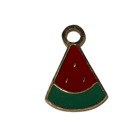Enamel Watermelon Slice Charm