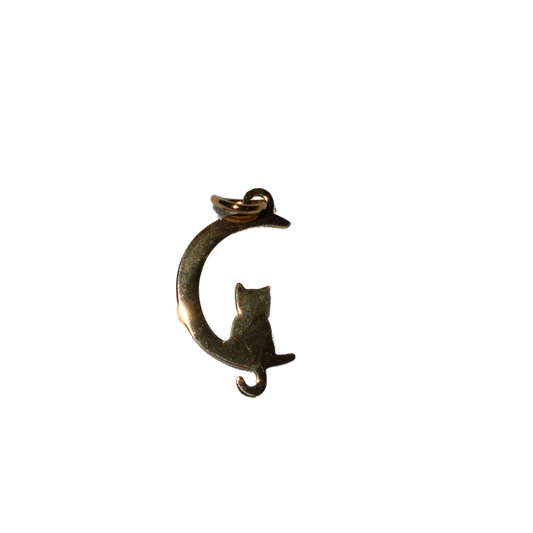 Cat on the Moon Charm