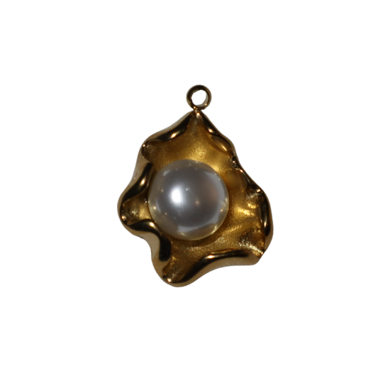 Geometric Pearl Charm