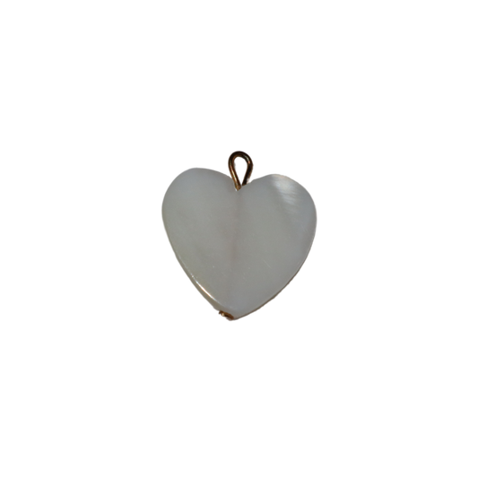 Mother of Pearl Heart (Large) Charm