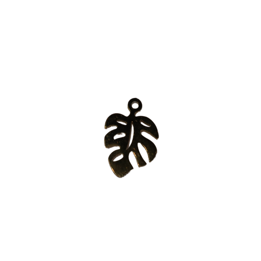 Monstera Leaf Charm