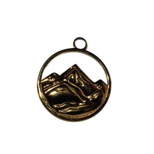 Mountain Range Coin Charm