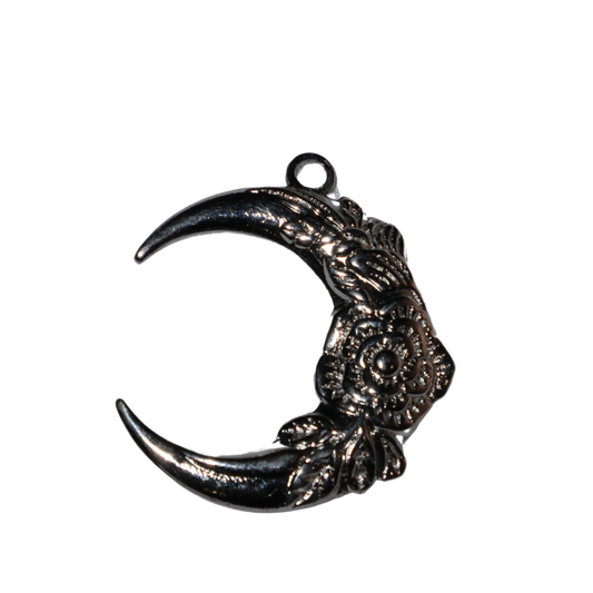 Floral Moon Charm