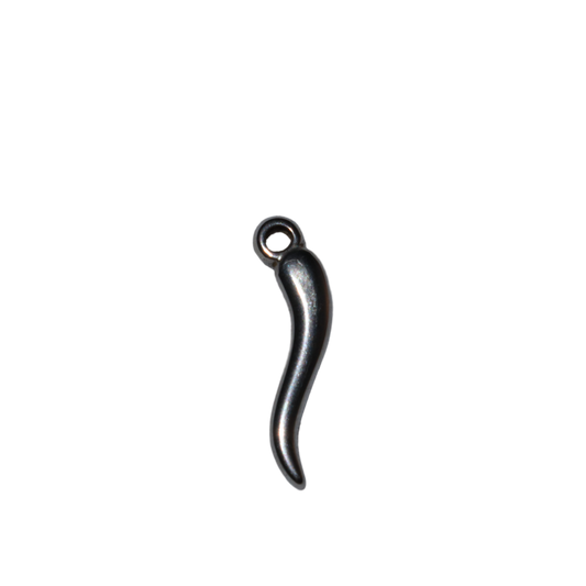 Chili Pepper Solid Metal Charm