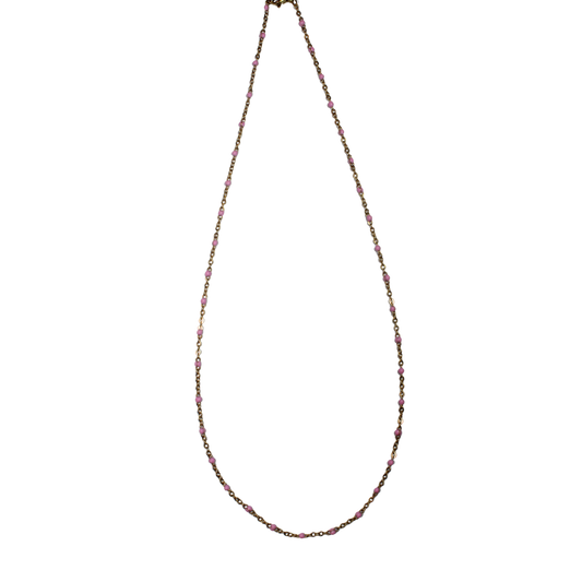Enamel Dot Necklace