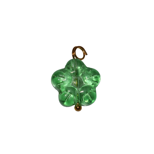 Glass Flower Charm