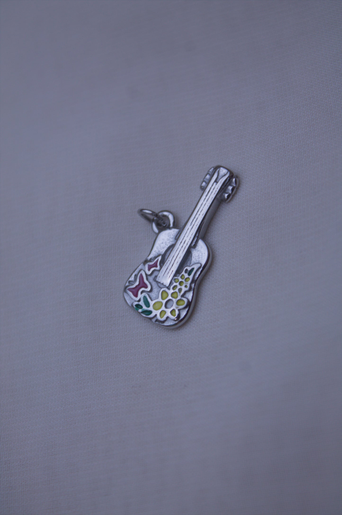 Colorful Floral Guitar Charm