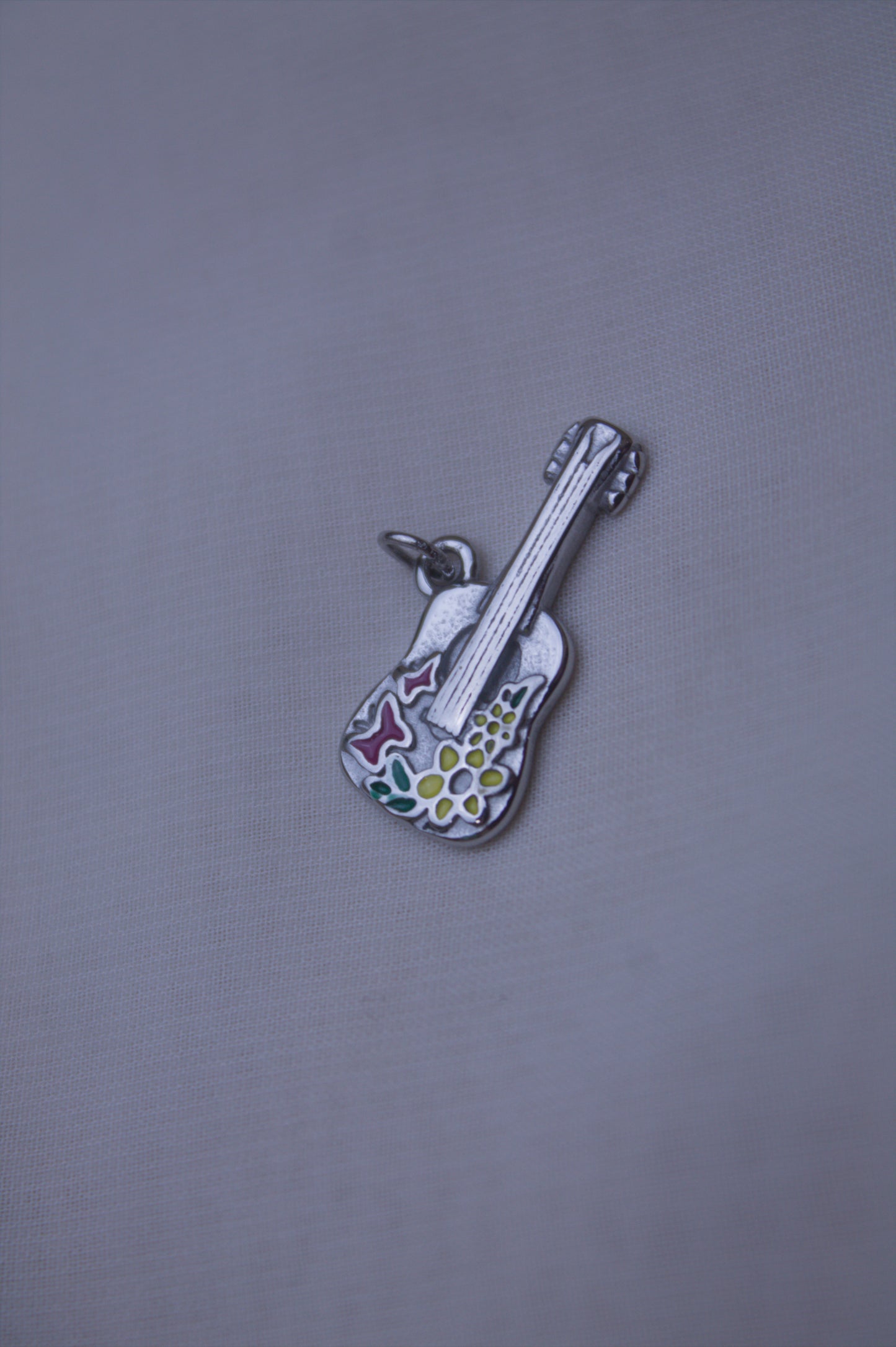 Colorful Floral Guitar Charm