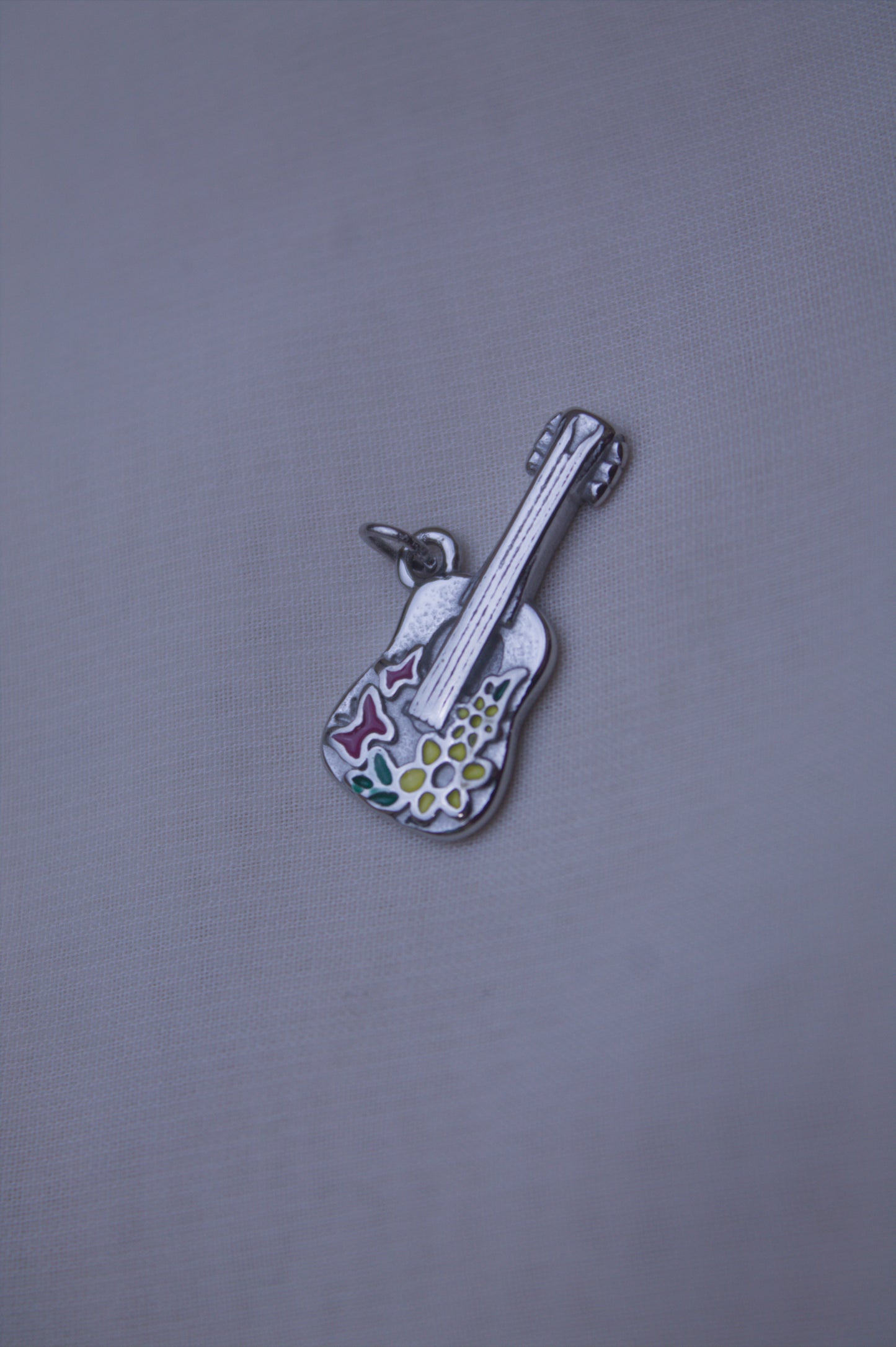 Colorful Floral Guitar Charm