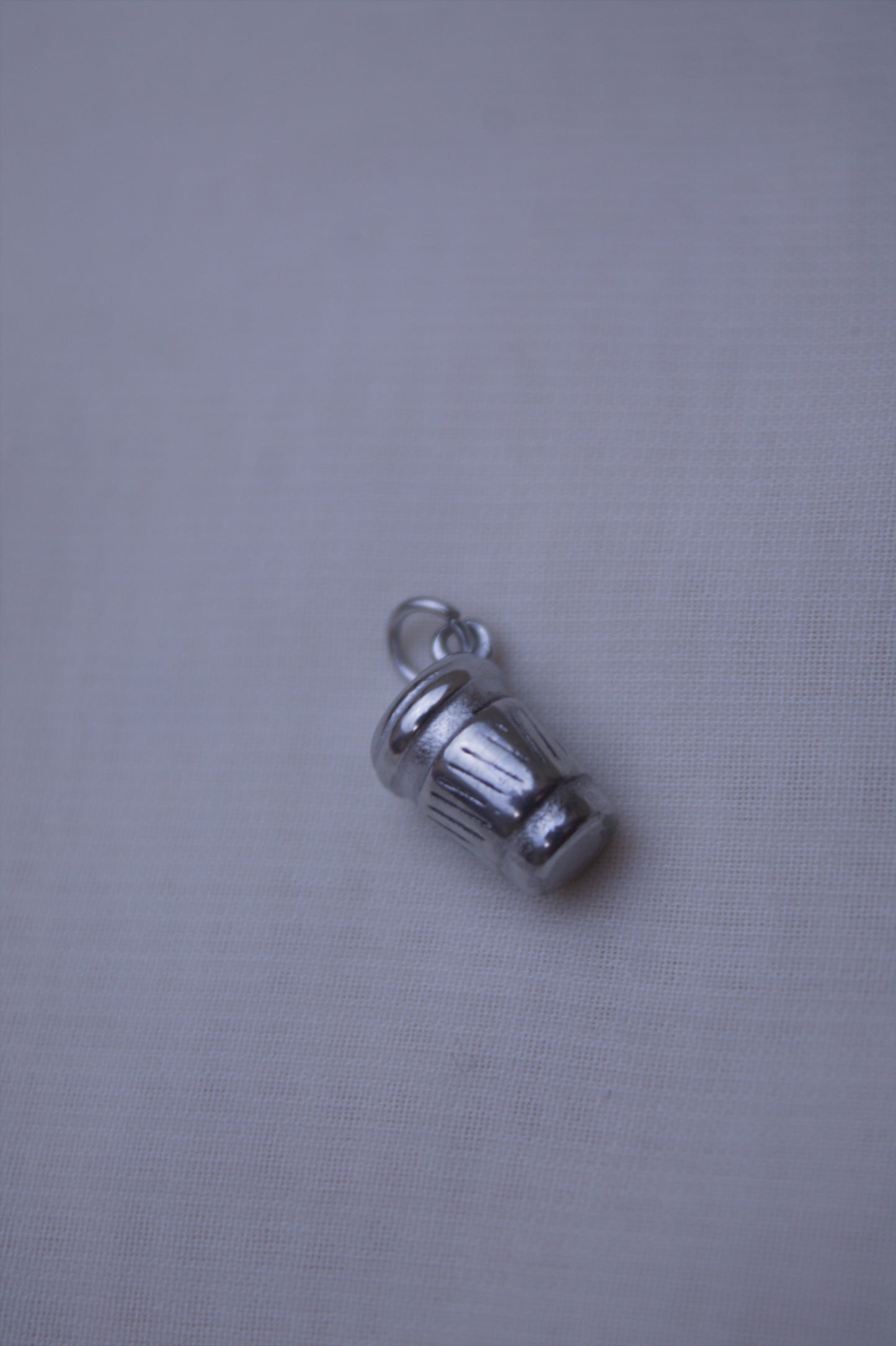 Silver Coffee Mug Charm