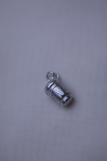 Silver Coffee Mug Charm
