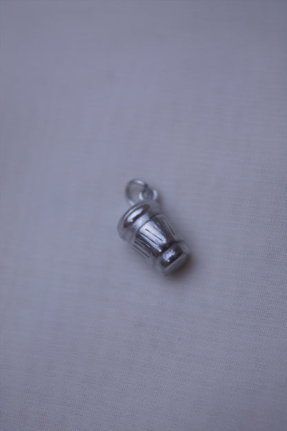Silver Coffee Mug Charm