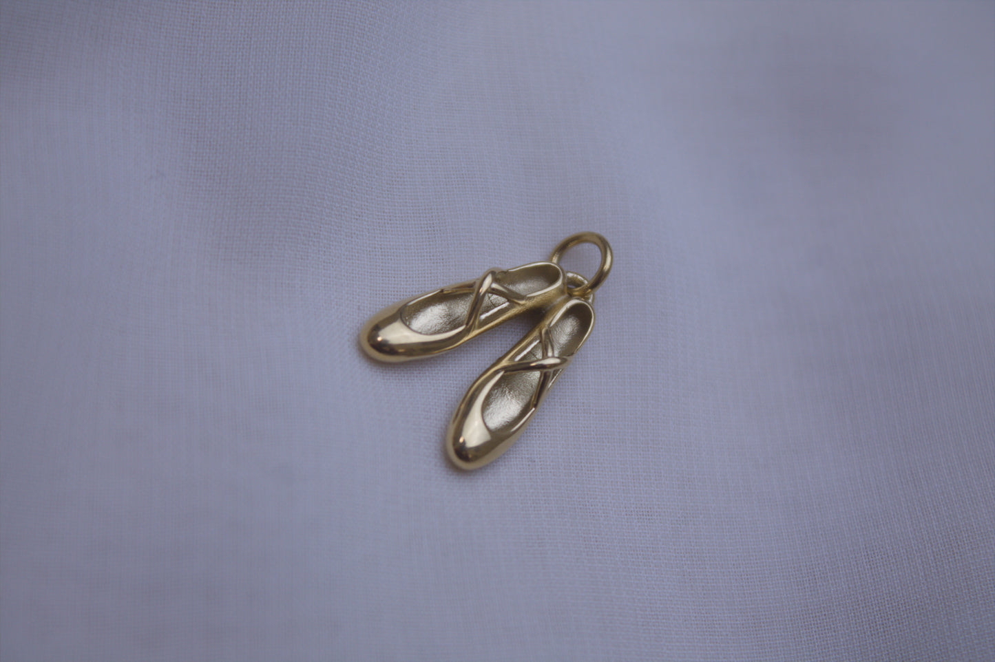 Gold Ballet Slipper Charm