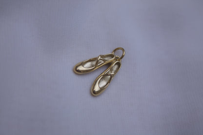 Gold Ballet Slipper Charm