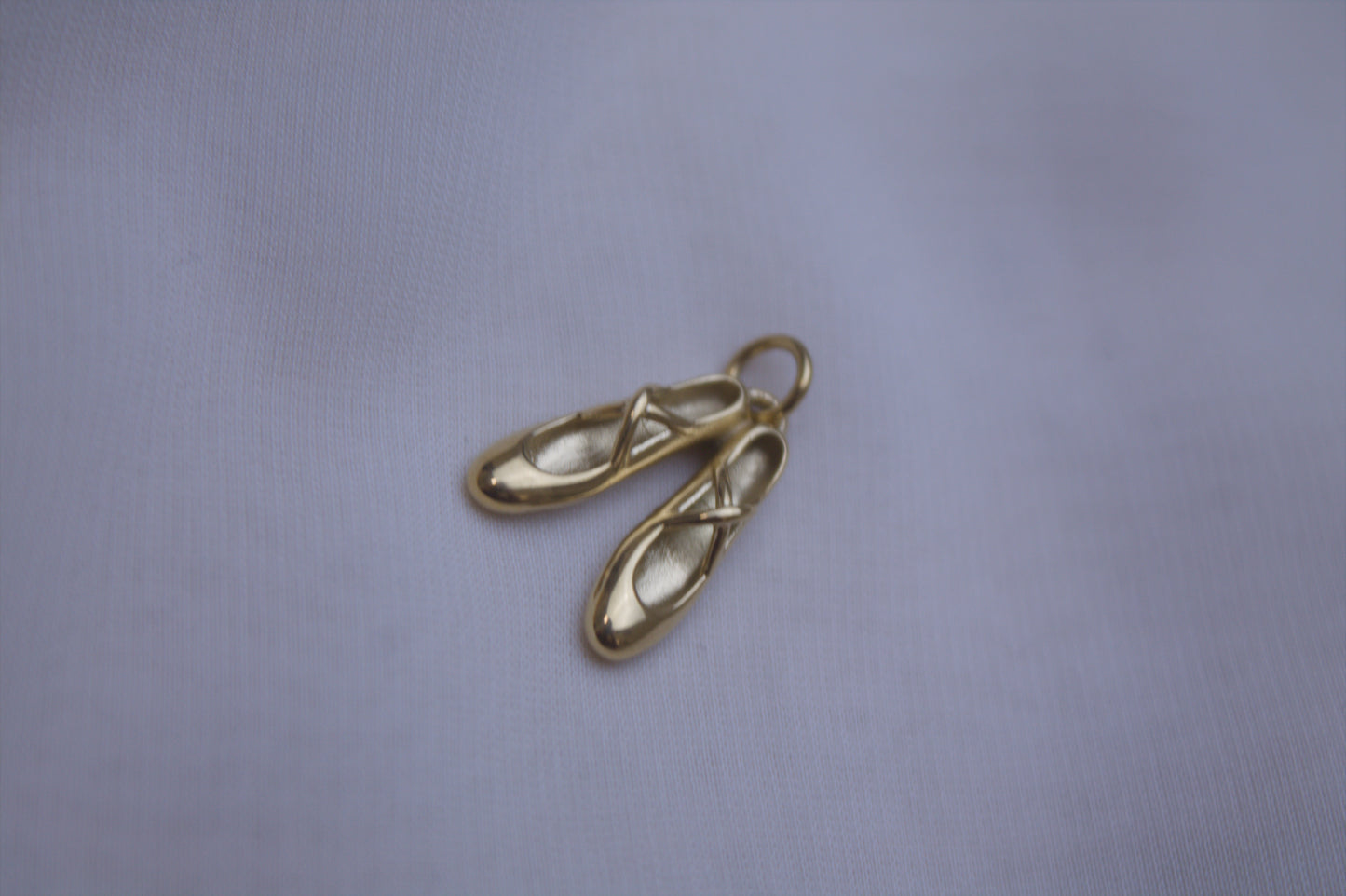 Gold Ballet Slipper Charm
