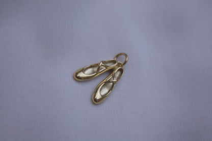 Gold Ballet Slipper Charm