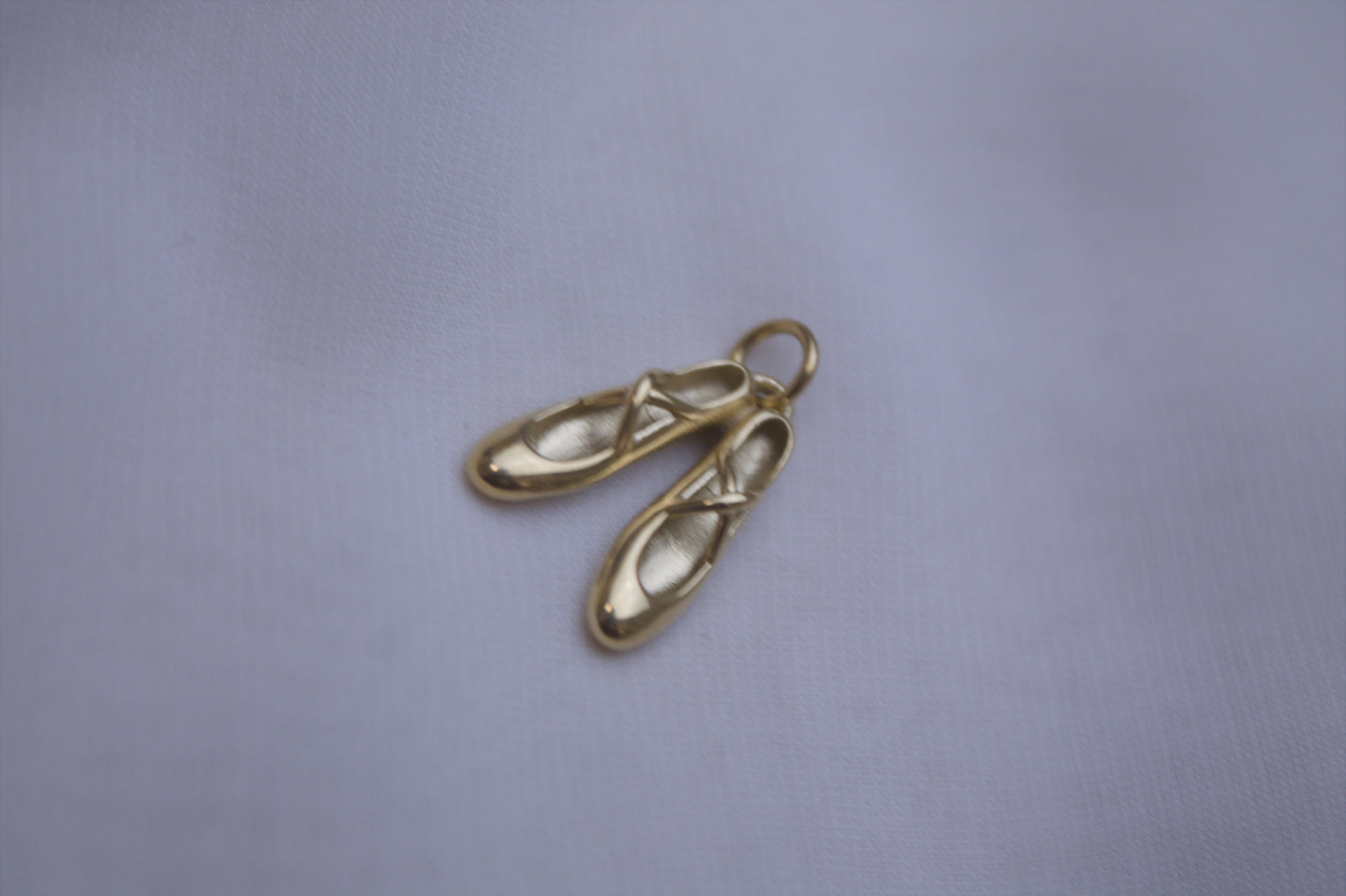 Gold Ballet Slipper Charm