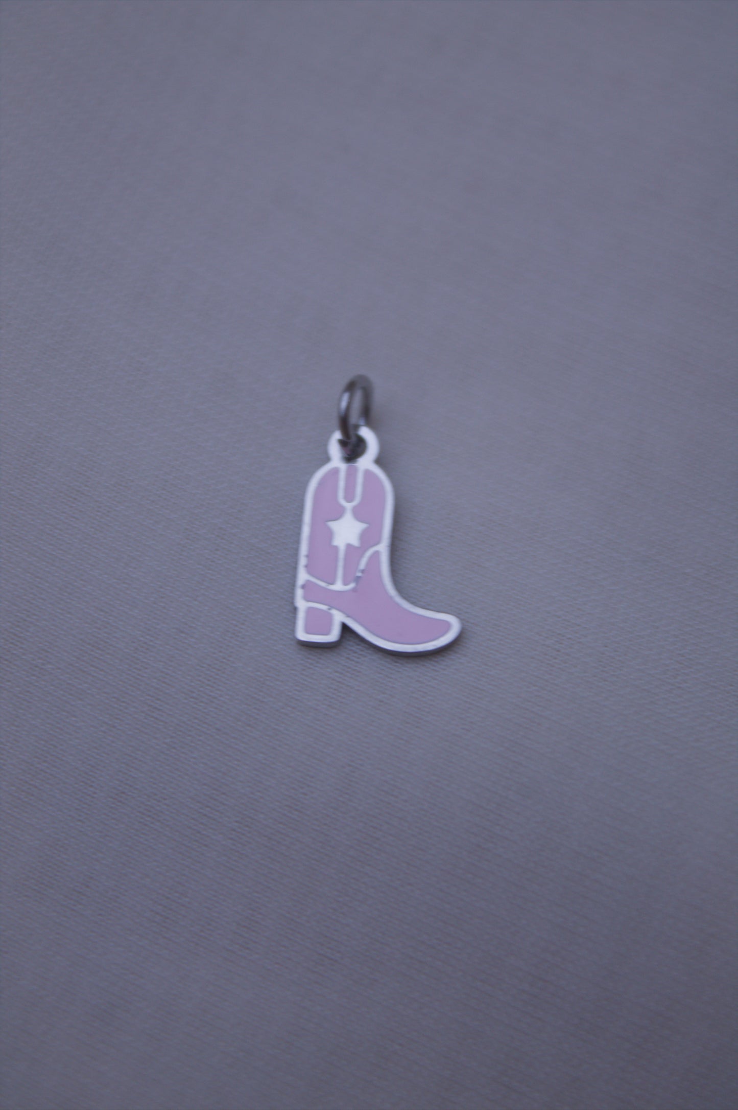 Enamel Pink Cowboy Boot Charm
