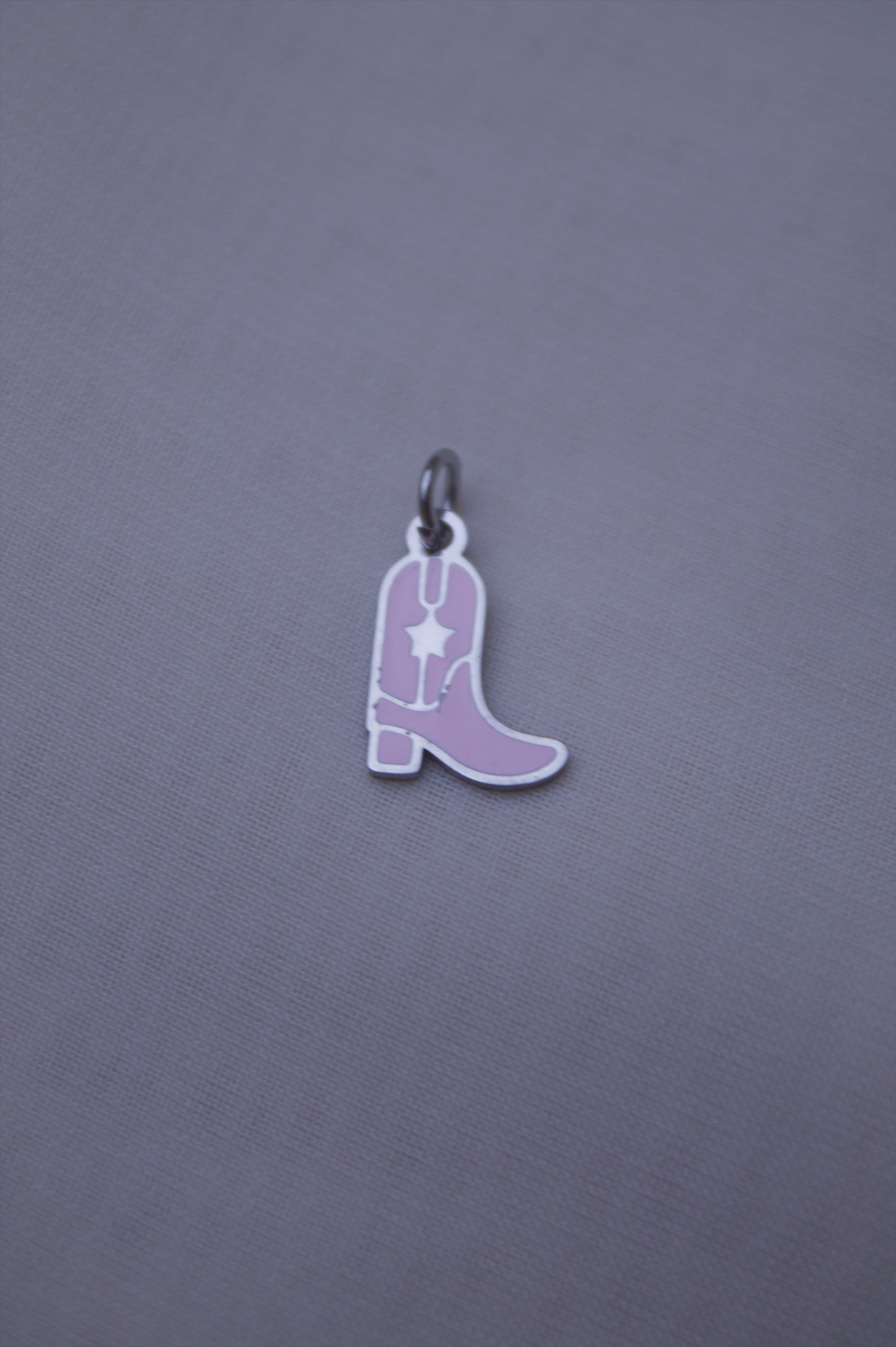 Enamel Pink Cowboy Boot Charm