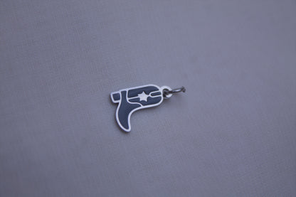 Enamel Black Ray Gun Charm