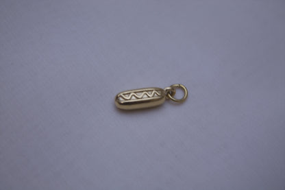 Classic Gold Hot Dog Charm
