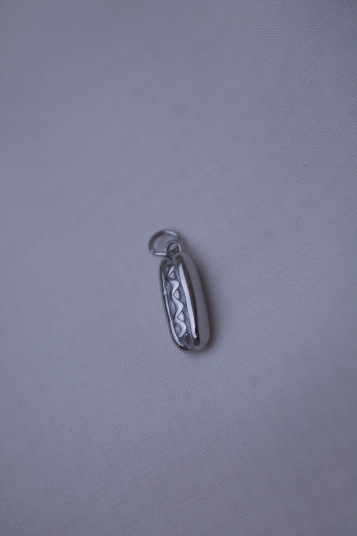 Classic Silver Hot Dog Charm