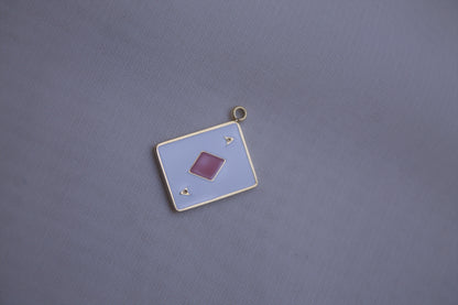 Enamel Ace Of Diamonds Card Charm