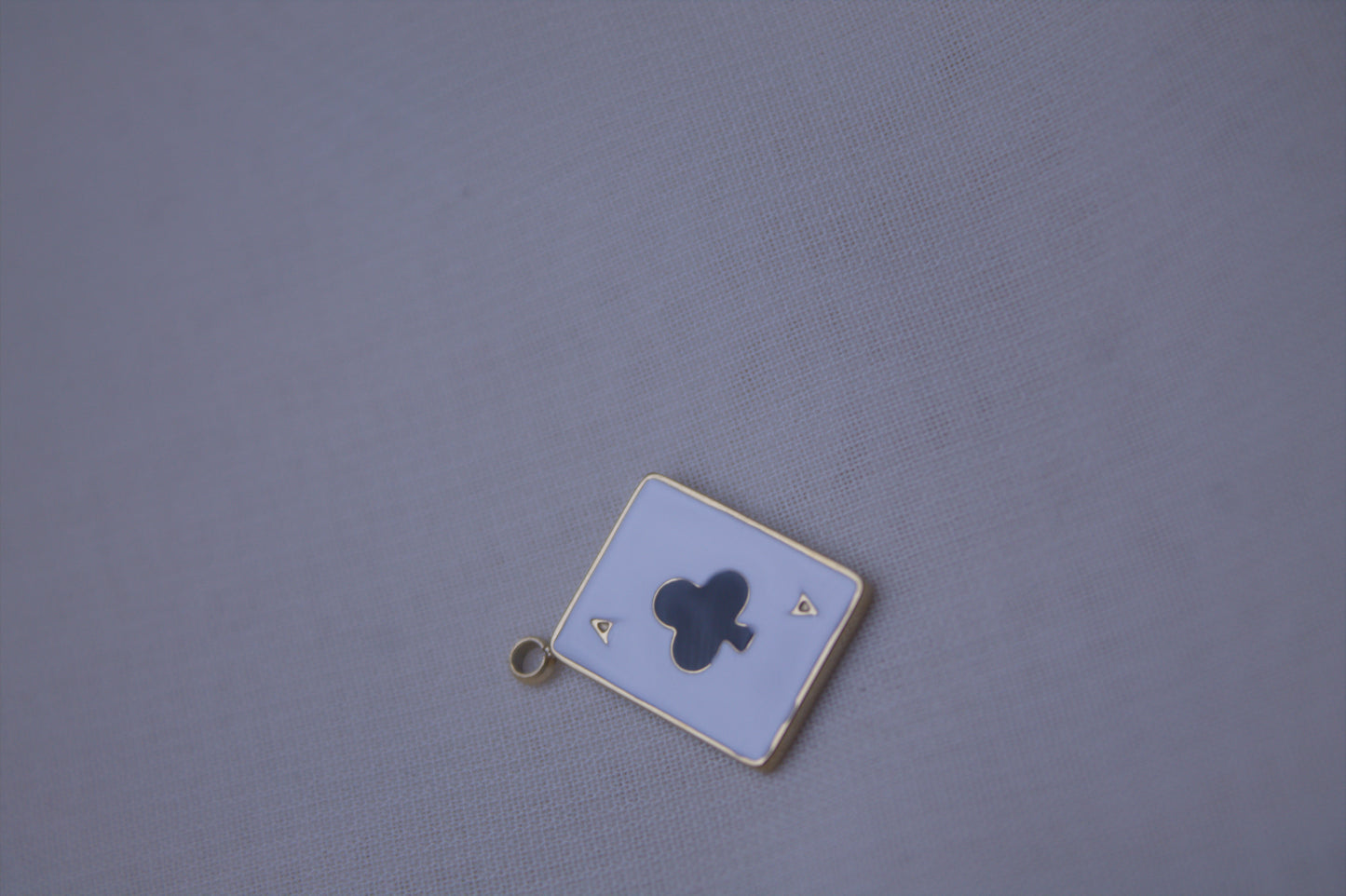 Enamel Ace Of Spades Card Charm