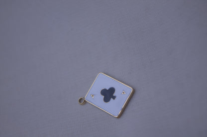 Enamel Ace Of Spades Card Charm