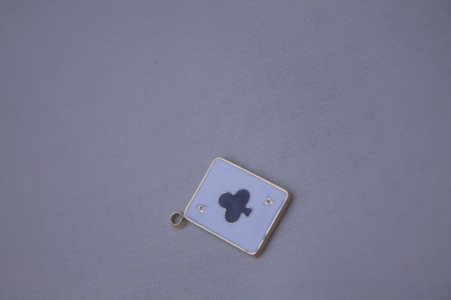 Enamel Ace Of Spades Card Charm