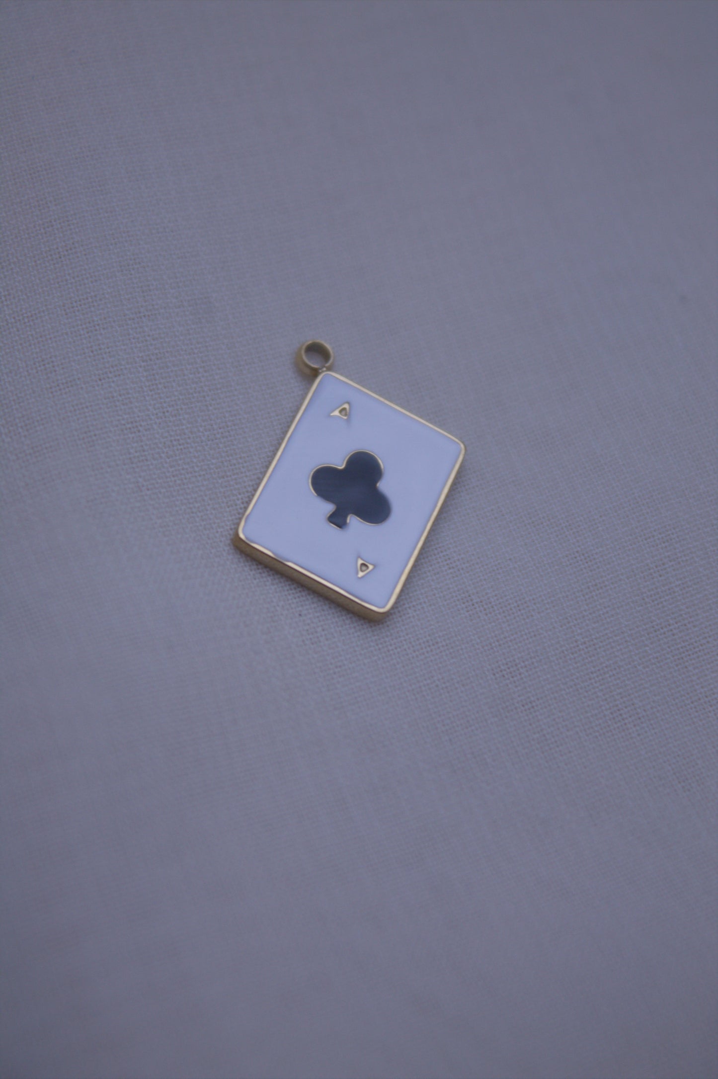 Enamel Ace Of Spades Card Charm