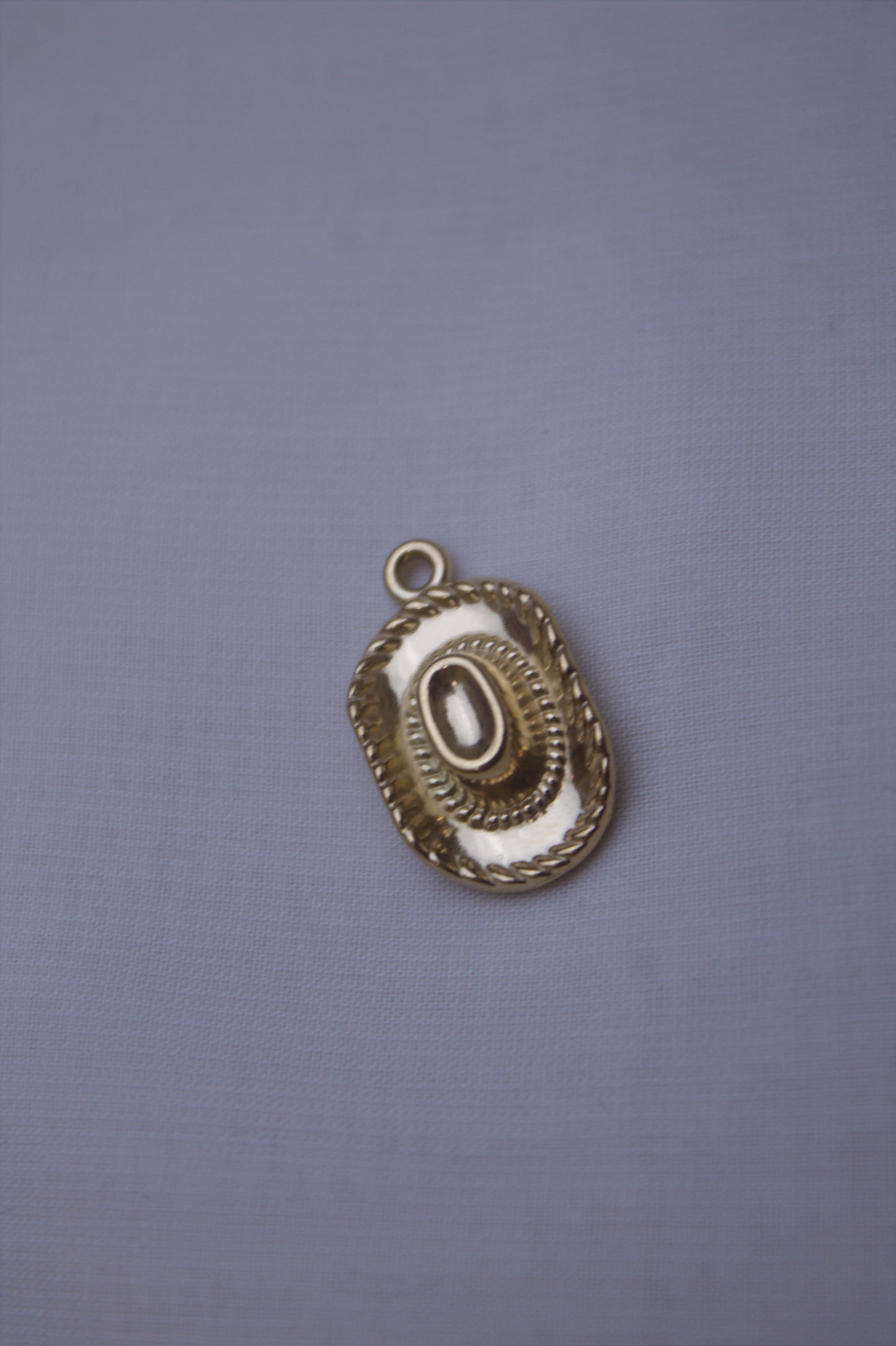 Classic Gold Cowboy Hat Charm