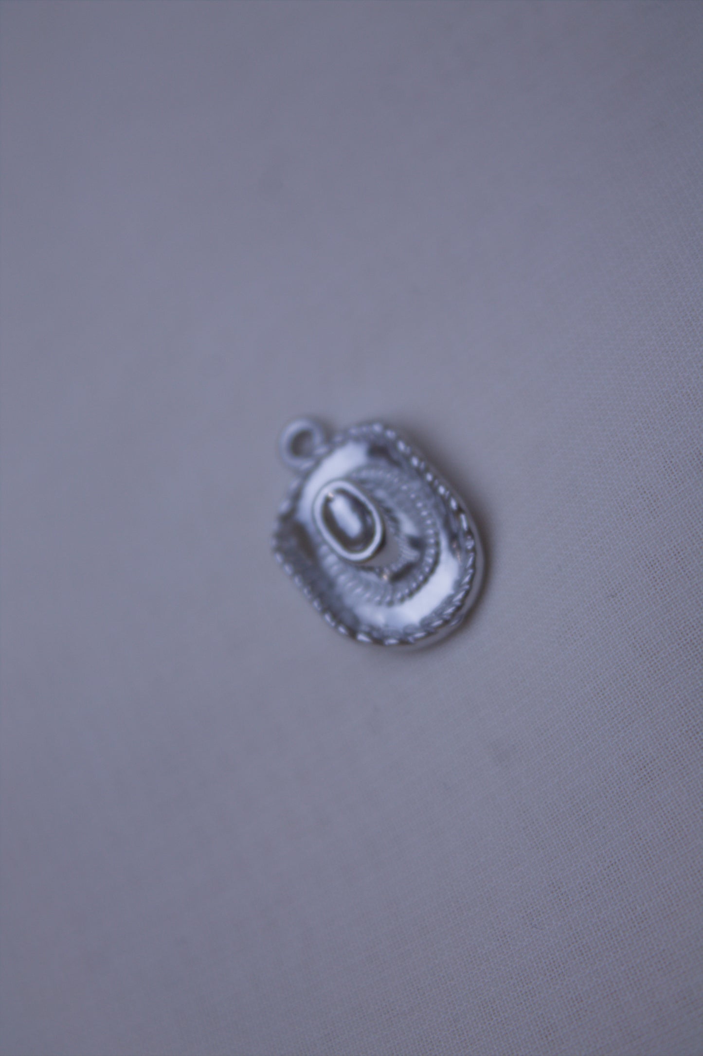 Classic Silver Cowboy Hat Charm