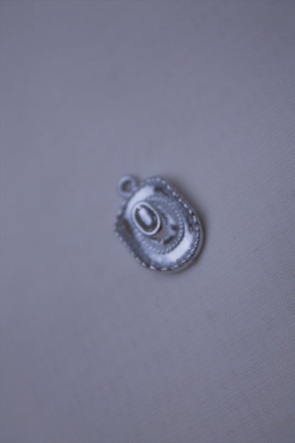Classic Silver Cowboy Hat Charm