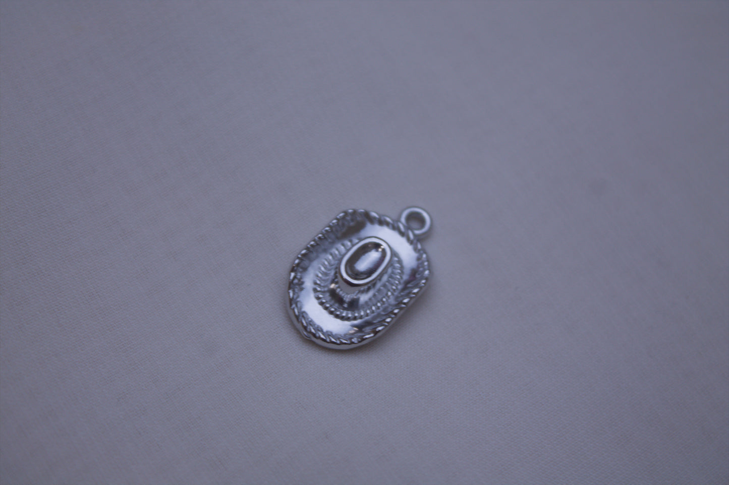 Classic Silver Cowboy Hat Charm