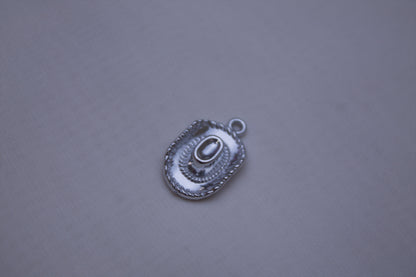 Classic Silver Cowboy Hat Charm