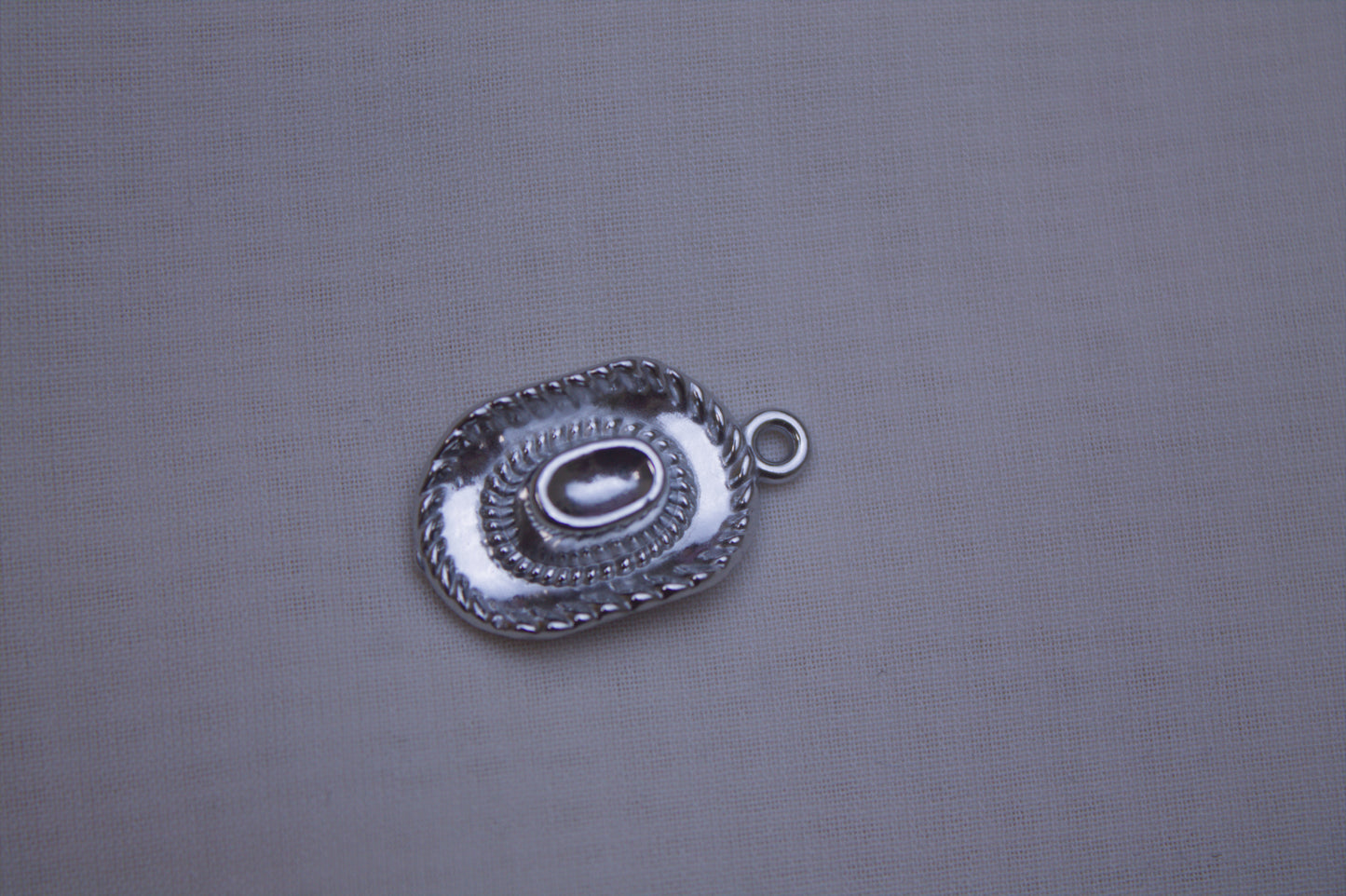 Classic Silver Cowboy Hat Charm