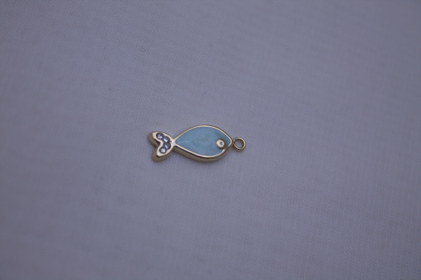Enamel Blue Fish Charm