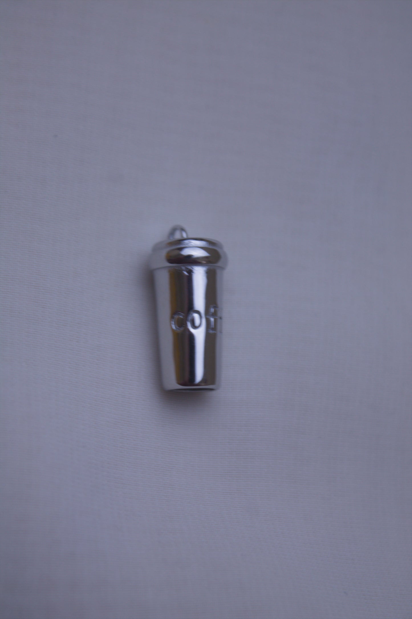 Classic Silver Coffee Cup Charm
