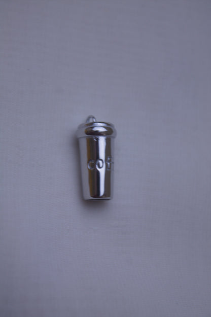 Classic Silver Coffee Cup Charm