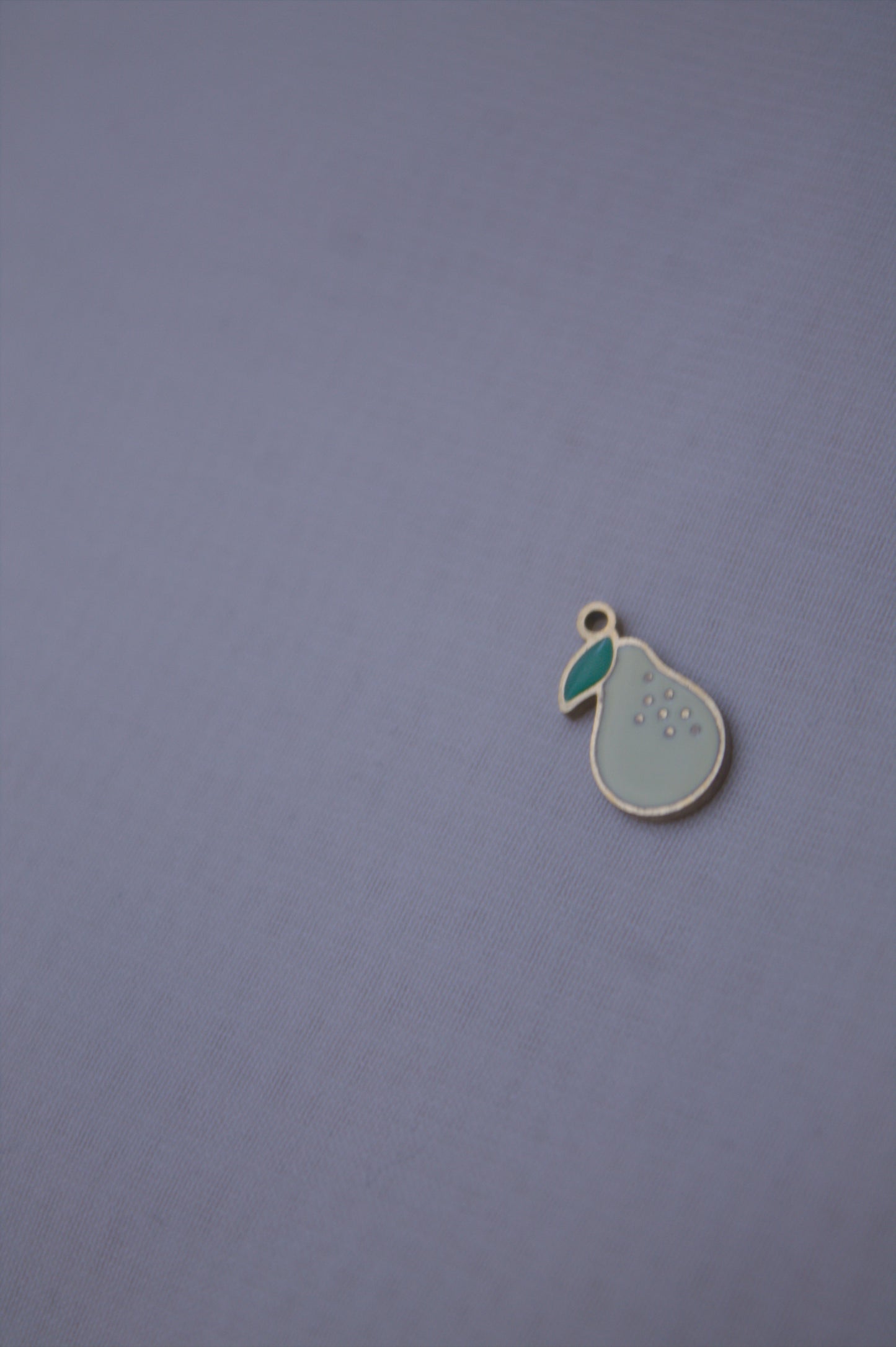Enamel Green Pear Charm