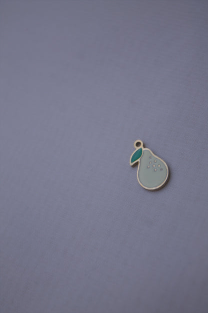 Enamel Green Pear Charm