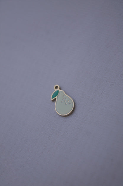 Enamel Green Pear Charm
