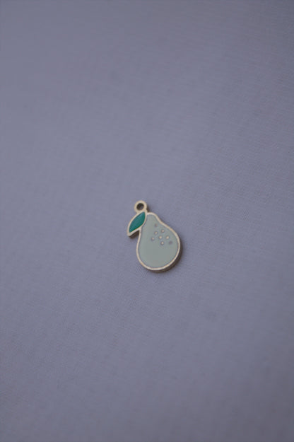 Enamel Green Pear Charm