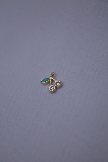 Enamel Red Mushroom Charm