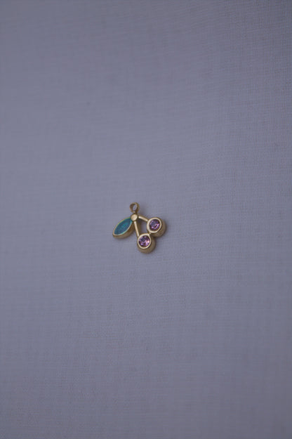 Enamel Red Mushroom Charm