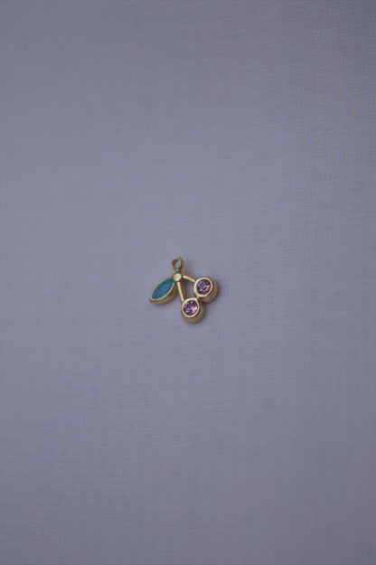 Enamel Red Mushroom Charm