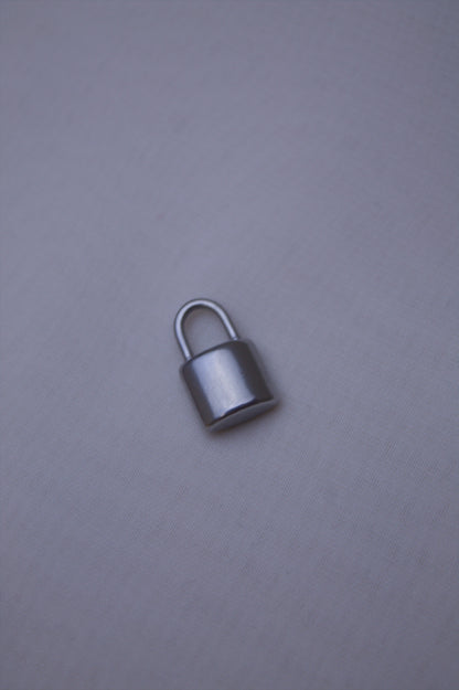 Classic Silver Padlock Charm